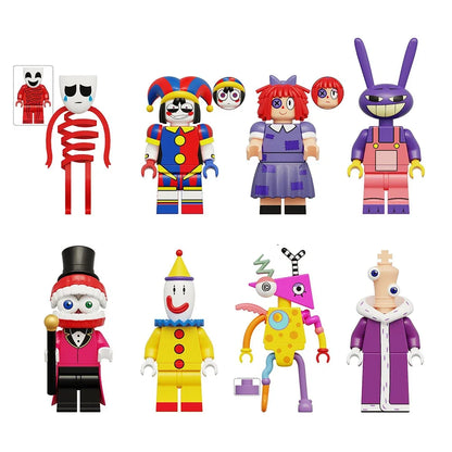 The Amazing Digital Circus Assembly Doll Set - 8-Piece Magical Digital Character Toy Collection