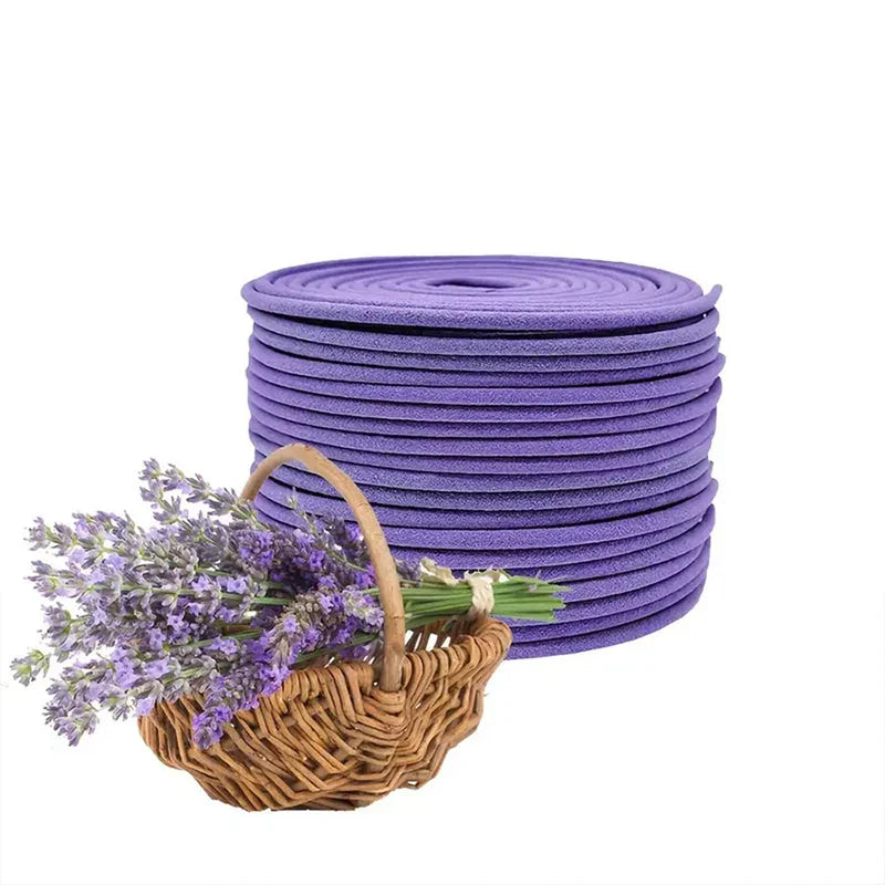 40PCS Colored Coil Incense – Lavender Aromatherapy & Essential Oil Fragrance for Yoga, Meditation, Jasmine & Rose