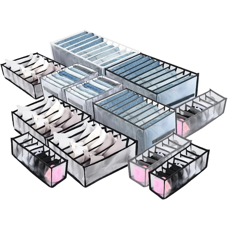 Jeans & Clothing Storage Box – Closet Organizer Drawer System for Pants, Cabinet, and Clothing Organization