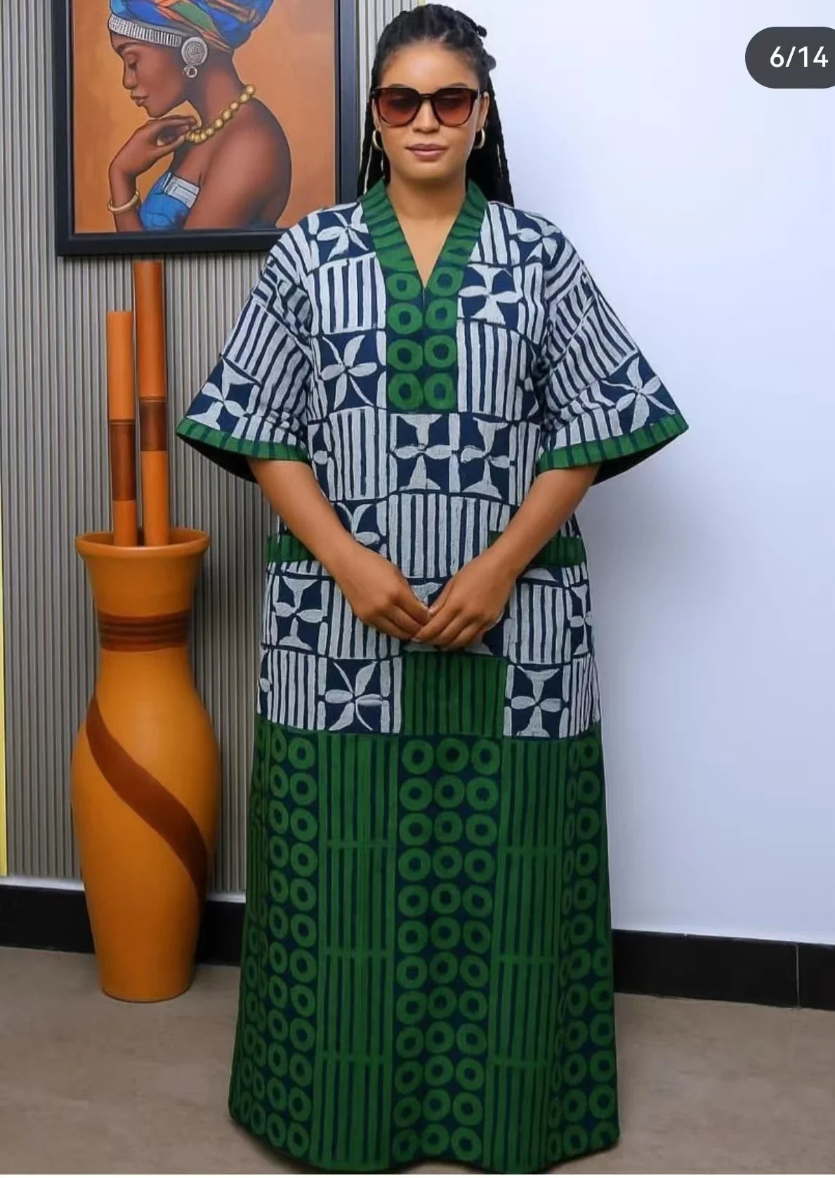2026 Plus Size African Maxi Dress - Traditional Dashiki Ankara Kaftan Gown