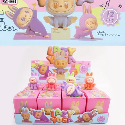 12-Pack Cartoon Kawaii Plush Blind Box Mini Dolls – Cute Trendy Desktop Accessories & Toys