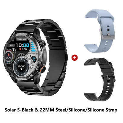 HAYLOU Solar 5 Smartwatch — 1.58" AMOLED, Voice Calling, 24H Health & Sports Tracker for Men