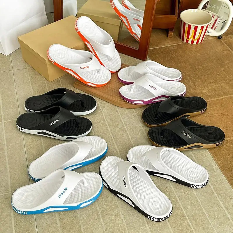 Unisex Summer Beach Flip Flops - Breathable Casual Outdoor Sandals for Men & Women