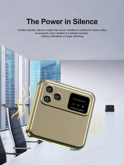 2024 NEW SERVO R18Pro Mini Mobile Phone – 2.4" Rotating Screen, Button Slider, Flashlight, Magic Voice, Dual SIM Standby