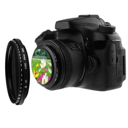 Adjustable Fader ND Filter ND2-ND400 – Variable Neutral Density Camera Lens Accessory for Enhanced Photography