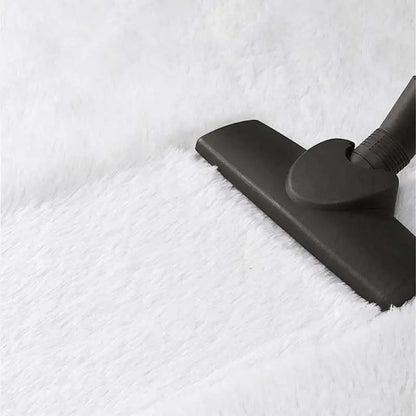 Furry Nordic Style Area Rug – Large Non-Slip Carpet for Living Room, Bedroom & Kids Room, Black/Gray/White Decor