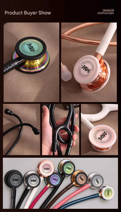 Portable Double-Sided Medical Stethoscope — Professional Cardiology Stethoscope for Doctors, Nurses, and Medical Use