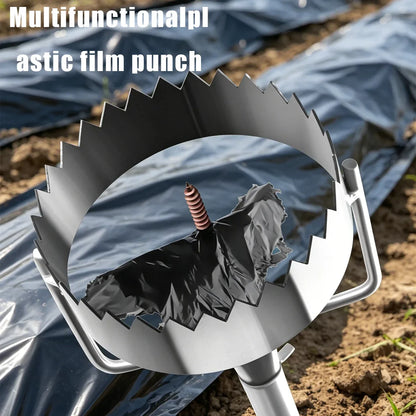Plastic Film Perforator Tool - Telescopic Punch for Garden, Horticulture & Agricultural Planting
