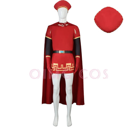 Lord Farquaad Cosplay Costume — Shrek Halloween & Carnival Outfit with Wig for Anime & Role-Playing Parties