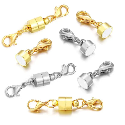Magnetic Jewelry Clasps - Copper Double Lobster Clasp Connectors for DIY Bracelets & Jewelry Making