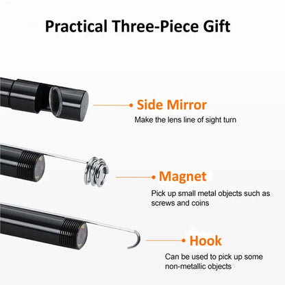 7.0MM Type-C Endoscope Camera - IP67 Waterproof, 6 LEDs, Adjustable USB Inspection Borescope for Android and PC