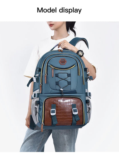Outdoor Travel Backpack – Large Capacity Sports & Camping Knapsack for Men & Women, Laptop Bag with Shoes Pocket