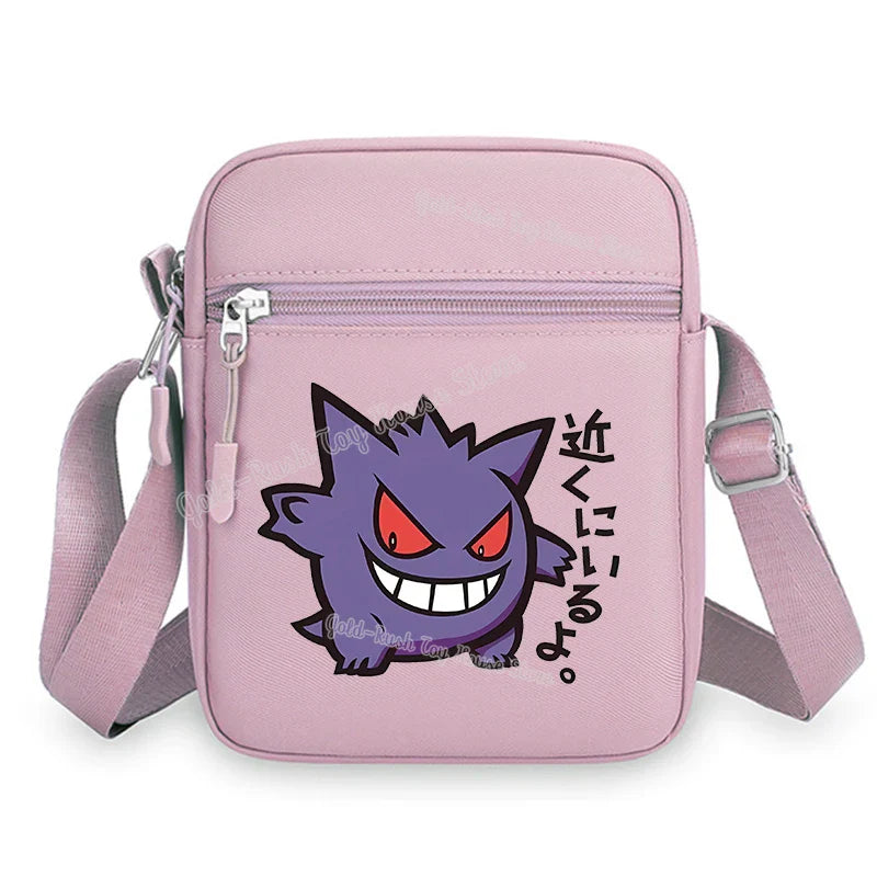 Pokemon Pikachu Cartoon Shoulder Bag – Large Crossbody Messenger Bag for Boys & Girls School Handbag