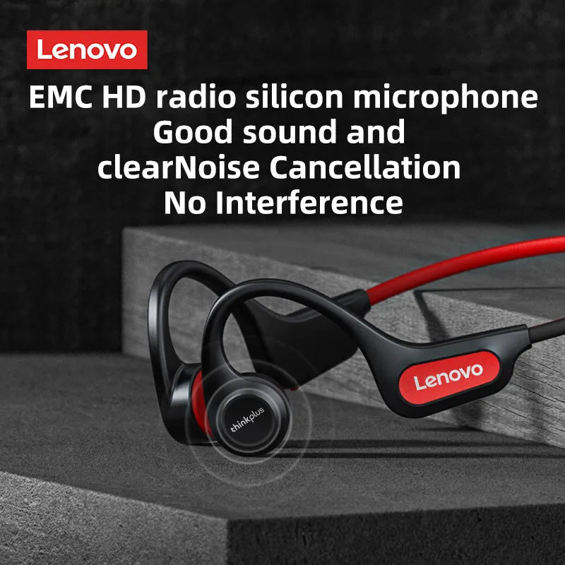 Lenovo X4 Bluetooth 5.1 Wireless Bone Conduction Earphones – HiFi-Grade Sound, Low Latency Sport Headset