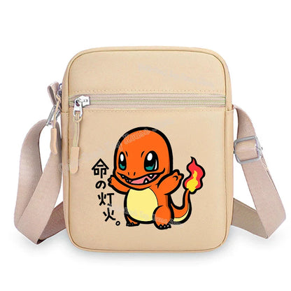 Pokemon Pikachu Cartoon Shoulder Bag – Large Crossbody Messenger Bag for Boys & Girls School Handbag