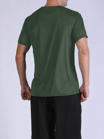 5PCS Men’s Quick Dry Sports T-Shirts – Ultralight Breathable Workout Tops for Running, Training & Gym