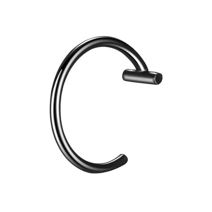 Stainless Steel Fake Nose Ring – Hoop Septum Rings, C-Clip Lip Ring, Non-Pierced Body Jewelry for Women