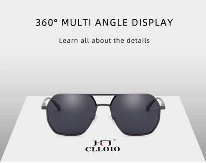 CLLOIO Fashion Aluminum Photochromic Sunglasses – Polarized Chameleon Anti-Glare Driving Glasses for Men & Women