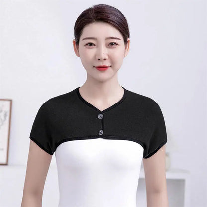 Back & Shoulder Support Brace – Men & Women Shoulder Warmer Wrap for Rotator Cuff Pain & Chronic Inflammation Relief