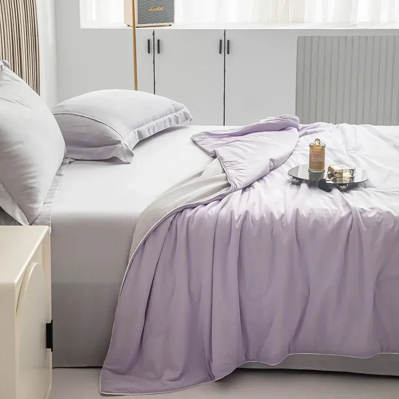 High-Quality Cooling Blanket – Smooth Air-Conditioning Comforter, Lightweight Summer Quilt with Double-Sided Cooling Fabric