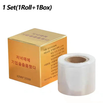 Tattoo Eyebrow Microblading Preservative Film Plastic Wrap Roll – 42mm x 200m Semi Permanent Makeup Supplies
