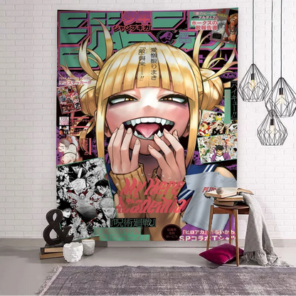 My Hero Academia Anime Tapestry Wall Hanging – Cute Decorative Room Decor for Bedroom, Living Room & Home Interior Styling