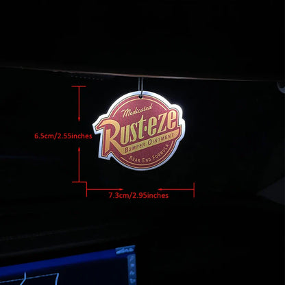Rust Eze Car Air Freshener – Perfume Pendant for Rearview Mirror, Super Cologne Scent Suspension Decoration