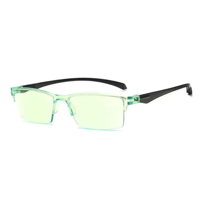 Smart Automatic Zoom Reading Glasses – Autofocus Anti-Blue Ray Half-Rim Eyewear for Near & Far Vision