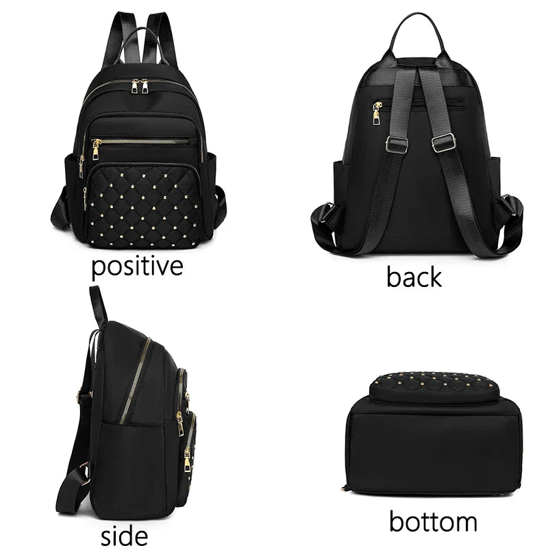 Luxury Designer Women's Oxford Rucksack - High-Quality, Small Schoolbag for Youth and Students, Leisure Outdoor Backpack, Travel Shoulder Bag
