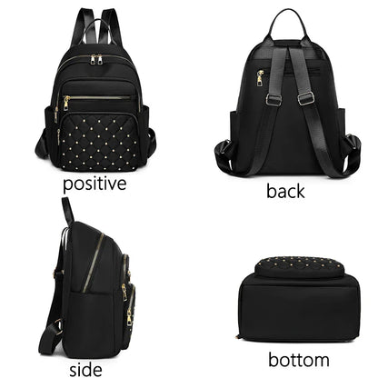 Luxury Designer Women's Oxford Rucksack - High-Quality, Small Schoolbag for Youth and Students, Leisure Outdoor Backpack, Travel Shoulder Bag