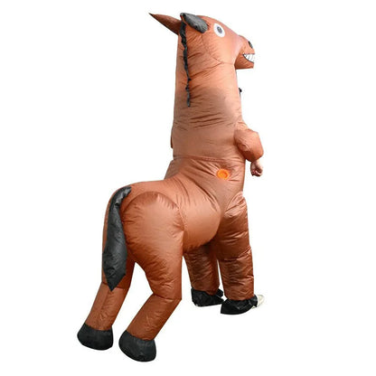 Adult Inflatable Horse Costume – Halloween, Carnival Party Mascot Dress-Up Outfit