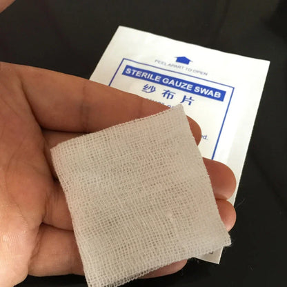 20PCS 8-Layer Sterile Cotton Gauze Pads - Waterproof Medical Wound Dressing, First Aid Supplies 5/7.5/10cm
