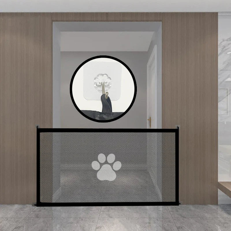 Portable Folding Pet Barrier Fence – Breathable Mesh Safety Fence for Cats & Dogs