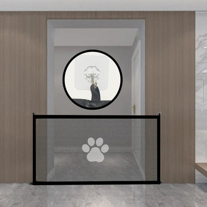 Portable Folding Pet Barrier Fence – Breathable Mesh Safety Fence for Cats & Dogs