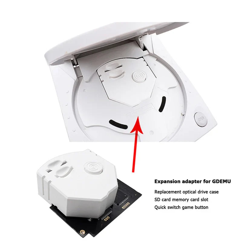 GDEMU V5.20 Optical Drive Simulation Board for SEGA Dreamcast – SD Extension for GDU DC VA1 Console