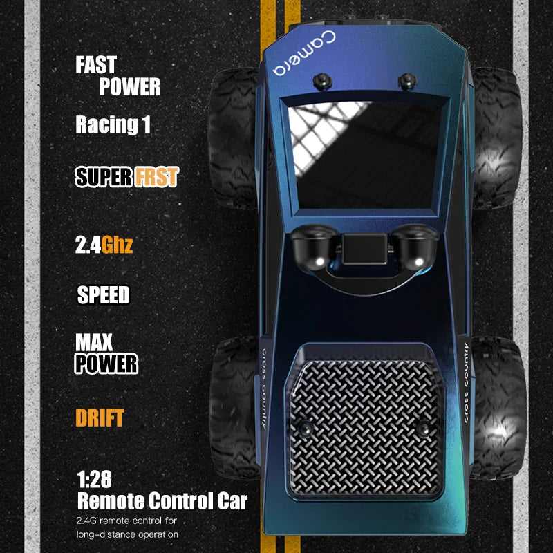 NEW KF29 RC Car with HD Camera – FPV Wireless Remote Control Toy for Photos, Videos & Conversation Gift