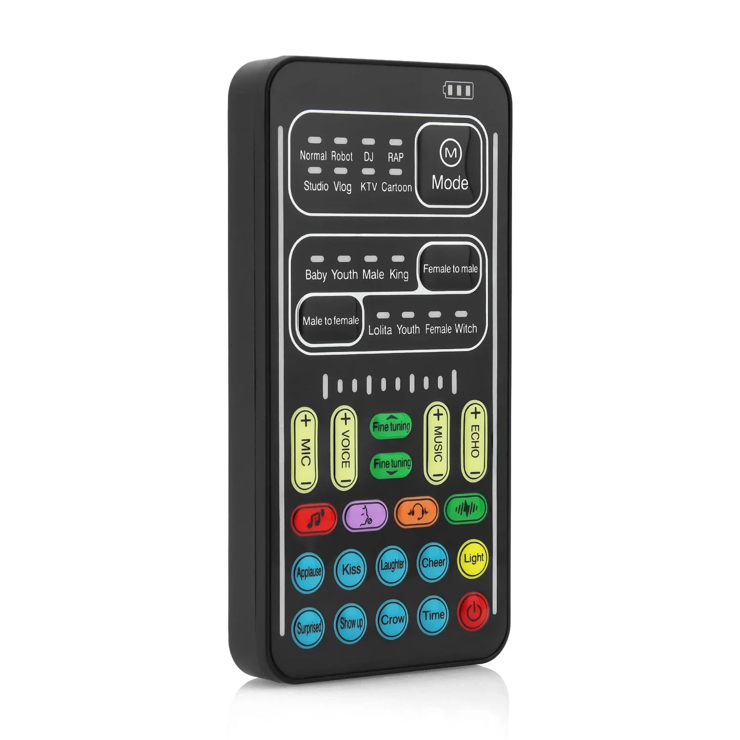 New i9 Portable Handheld Voice Changer – Mini Sound Card with 8 Multi-Functional Sound Effects