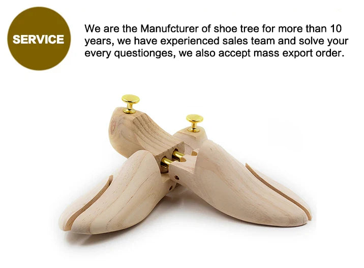 Adjustable Twin Tube Shoe Trees for Men & Women – New Zealand Pine Wood Shoe Shaper
