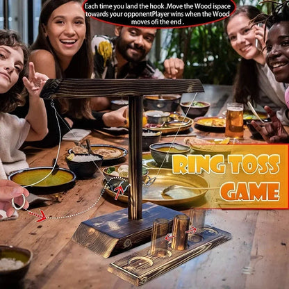 Family Party Ring Toss Game — Fast-Paced Interactive Board Game for Kids & Adults, Parent-Child Fun & Bar Drinking Challenge