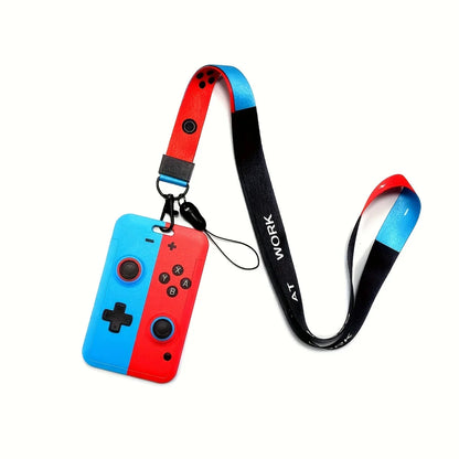 Game Controller Lanyard Badge Holder – ID Card Neck Strap Keychain for Work & Events