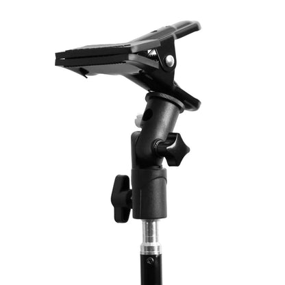 Reflector Clamp Clip Holder with 1/4" to 3/8" Screw Mount – Swivel Adapter for Photo Studio Reflectors & Backgrounds