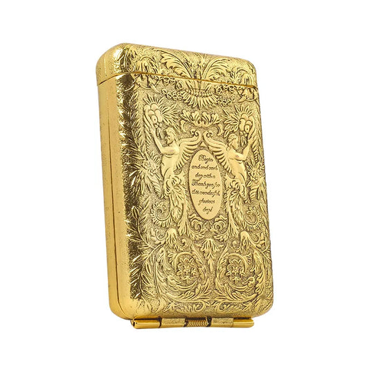 Retro Carved Cigarette Case - Luxury Metal Pocket Tobacco Storage Box for 14 Cigarettes, Smoking Accessory Holder