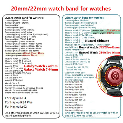 20mm 22mm Nylon Sport Watch Band — Thick Colorful Replacement Strap for Men & Women Watches