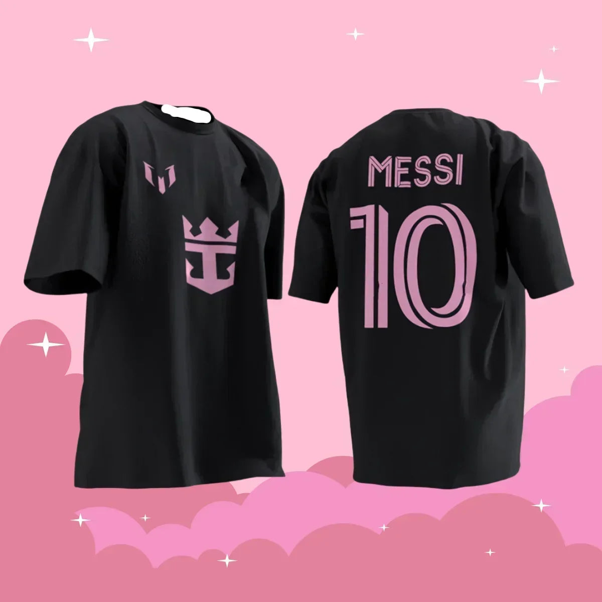 Argentina Miami International No.10 Messi Jersey – Comfortable, Breathable Football T-Shirt for Men & Children