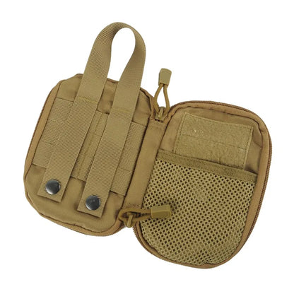 Military Tactical EDC Molle Pouch: Small Medical Waist Pack for Hiking and Hunting - Army Outdoor Sports Bag with Mobile Phone Holder