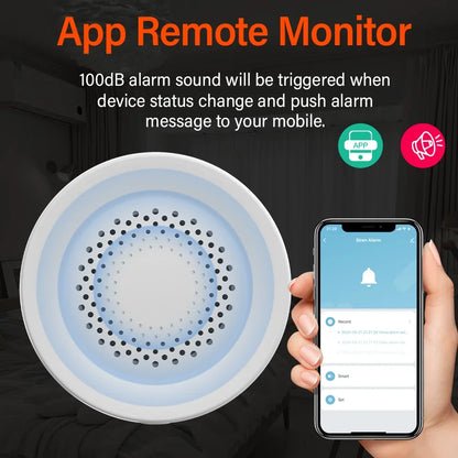 Tuya Zigbee Siren Alarm – 100db Smart Home Security Speaker, Works with Alexa & Yandex Alice, Requires Tuya Zigbee Hub