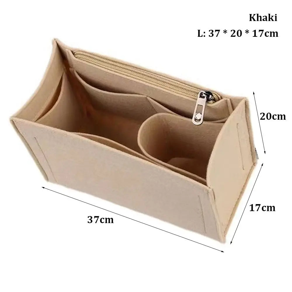 Felt Insert Liner Pouch — Handbag & Tote Bag Organizer for LV Onthego, Internal Purse Storage Accessory