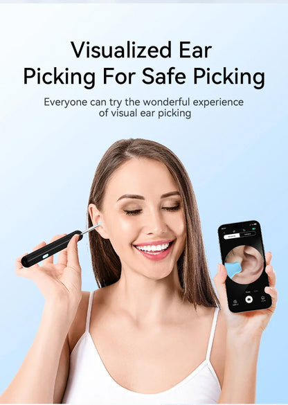 Wireless Ear Wax Cleaner with Camera – Safe Earwax Removal Endoscope with LED Light, Ear Cleaning Tool for Ear Care