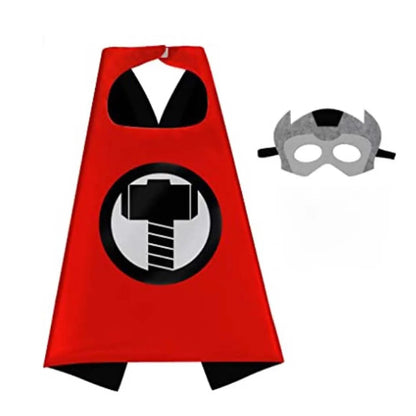 Superhero Capes for Boys & Girls – Cartoon Dress-Up Costume Cloak for Birthday, Halloween & Easter Party