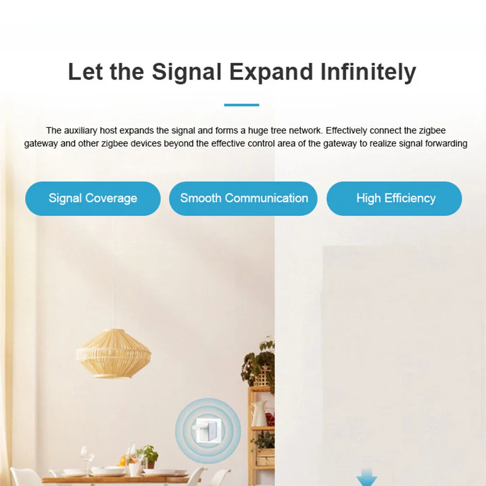Tuya Smart ZigBee Signal Repeater - USB Signal Amplifier & Extender for Smart Life Gateway & Home Automation Devices